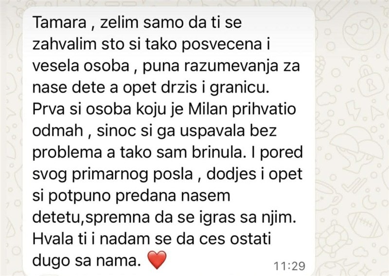 Utisak roditelja — Nevena B.